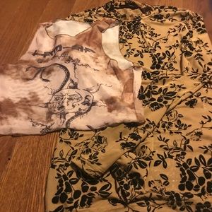 Sleeveless and long sleeve shirts!